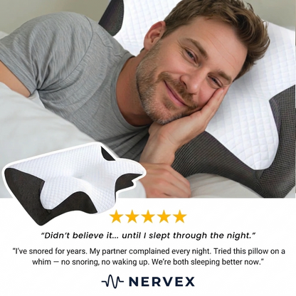 NeuroSleep™ Pro – Das einzige Kissen, das speziell dafür entwickelt wurde, Ihre Atemwege offen zu halten und perfekt mit NeuroAir harmoniert.