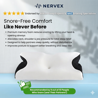 NeuroSleep™ Pro – Das einzige Kissen, das speziell dafür entwickelt wurde, Ihre Atemwege offen zu halten und perfekt mit NeuroAir harmoniert.