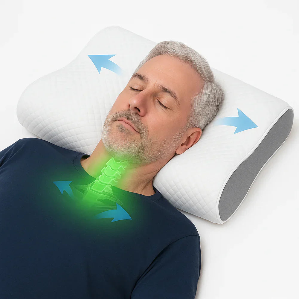NeuroSleep™ Pro – Das einzige Kissen, das speziell dafür entwickelt wurde, Ihre Atemwege offen zu halten und perfekt mit NeuroAir harmoniert.