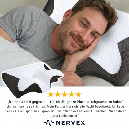 NeuroSleep™ Pro – Das einzige Kissen, das speziell dafür entwickelt wurde, Ihre Atemwege offen zu halten und perfekt mit NeuroAir harmoniert.